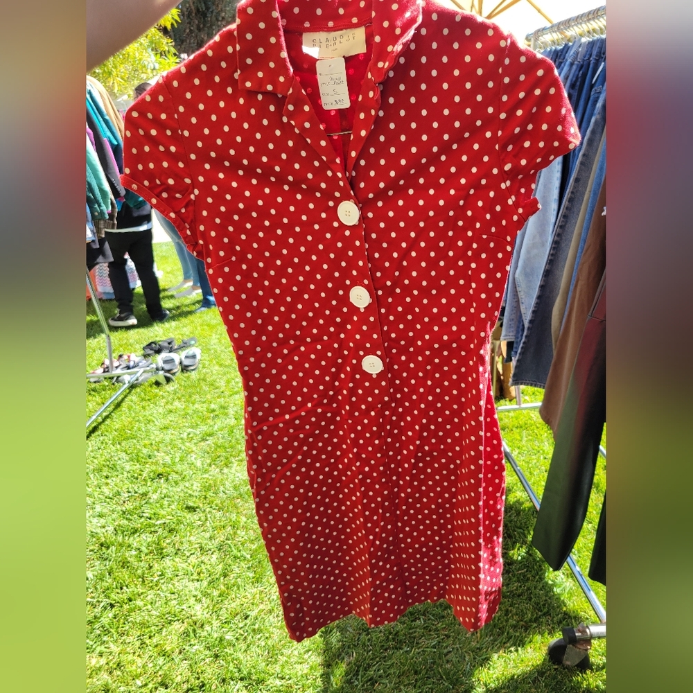 Paris Claudie Pierlot Polka Dot dress